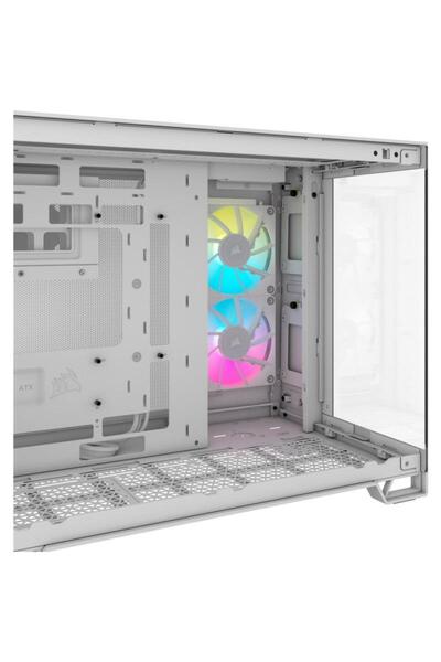 Corsair Carcasa Corsair iCUE LINK 2500X RGB, Mini Tower, tempered glass (Alb)