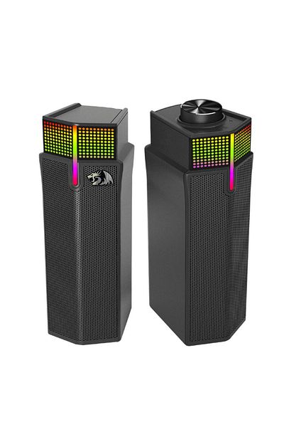 REDRAGON Boxe Bluetooth Redragon Yorick, 2 x 2W, iluminare RGB (Negru)