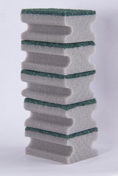 EverKlean 30 Pack Corrugated Gray Economical Nail Protection Dish Sponge