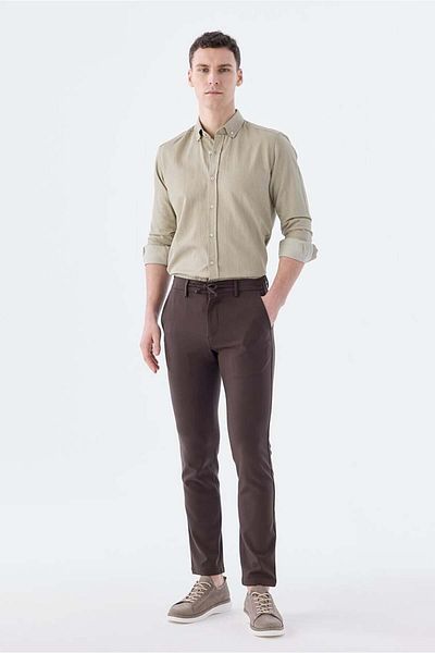 Jakamen Αθλητικό παντελόνι Jogger σε καφέ Comfort Fit
