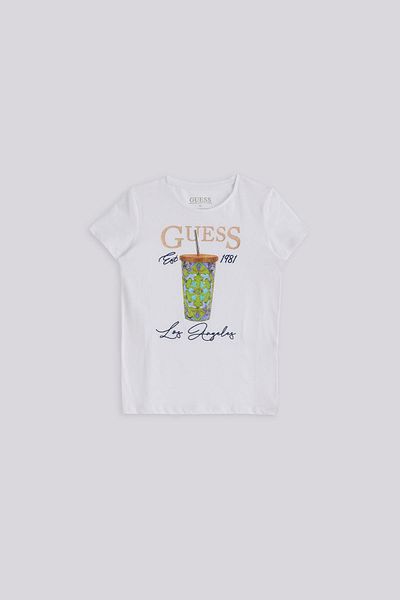 Guess Λευκό μπλουζάκι για κορίτσια BG Store