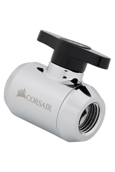 Corsair Valva cu robinet Corsair Hydro X Series XF Ball Valve Chrom