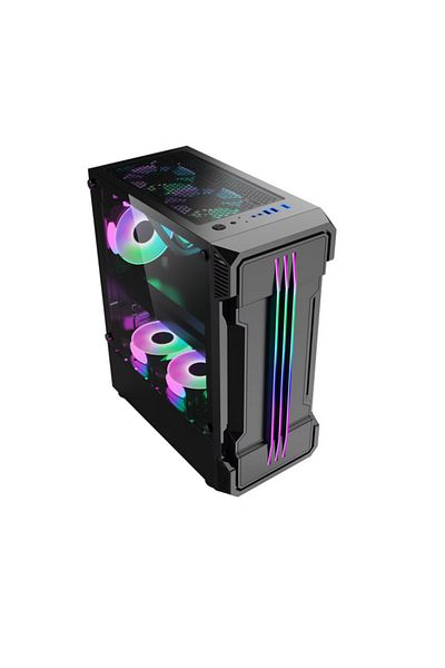 Pro GaminG PRO GAMING ZERG Case, Mid Tower, ARGB (Black)