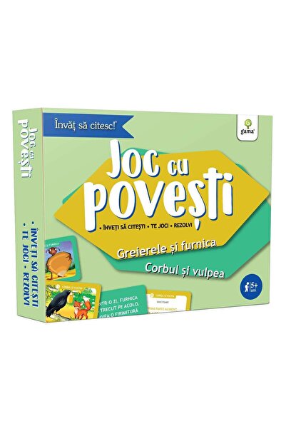 Gama Greierii și furnica - cioara și vulpea/ Cărți de învățare pentru citire