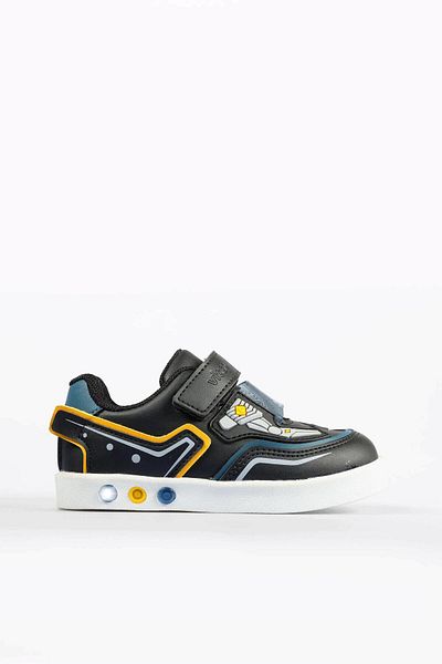 Vicco Men's Lighted Black Sneakers - Preschool Model