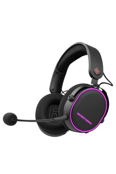 DELTACAN Deltaco Wireless Gaming Headset DH 420, RGB Lighting, USB-C - Black