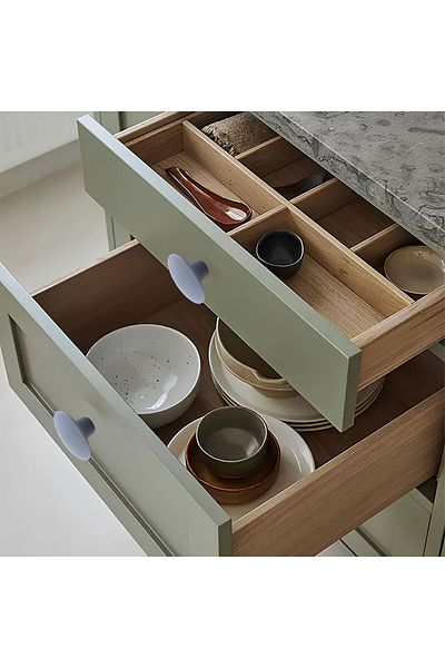 Badem10 Buton de mâner din plută lată gri boem 1buc Mobilier Dulap Sertar Bucătărie Dulap Mâner Mâner Plastic