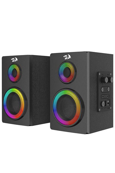 REDRAGON Boxe Bluetooth Redragon Orchestra, 14W, Sistem 2.0, iluminat RGB (Negru)