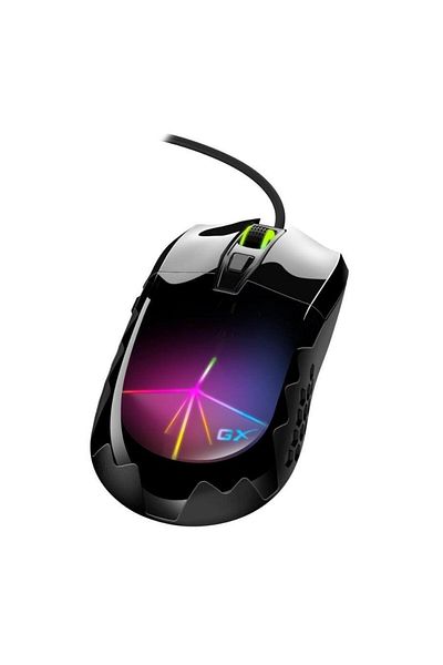 GENIUS Mouse Genius, Scorpion M715, gaming, cu fir, USB, optic, 7200 dpi, butoane/scroll 6/1, Negru