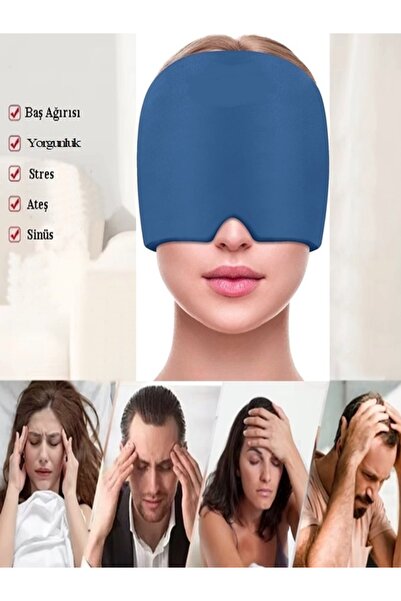 Arzu Güzel Cosmetics Sıcak/Soğuk Rahatlatıcı Terapi Şapkası Göz Tansiyonu Sinüs Stres Yorgunluk Ateş Baş Ağrısı Bandı
