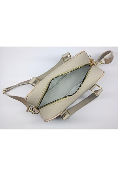 stilyy Fildişi renk şık spor the tote bag çanta