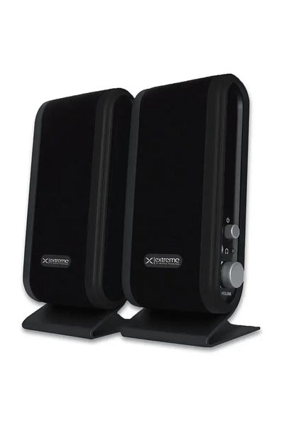Extreme Boxe 2.0 Extreme Fusion, USB/Jack 3.5mm, 4W RMS (Negru)