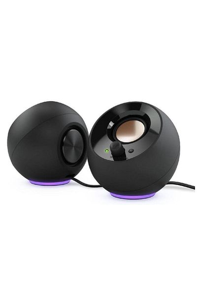 CREATIVE Boxe Creative Pebble SE, USB-C, 2.0, Bluetooth 5.3, RGB, Aux (Negru)