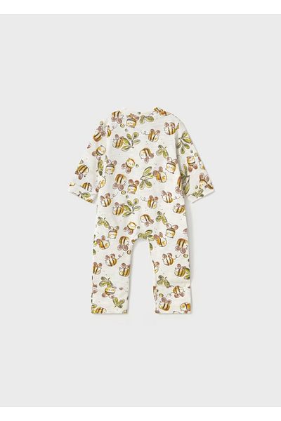 MAYORAL Baby Front Zippered Jumpsuit with Booties