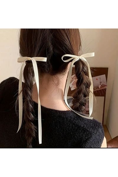 SavBrand Borcan de păr din satin, 2 bucăți, accesorii de păr pentru utilizare zilnică, ace de păr