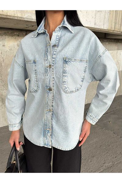 DEMOİSELLE Blugi de damă albaștri Denim Pull