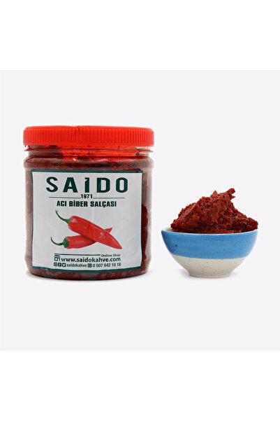 Saido Kahve Ev Yapımı Acı Biber Salçası 1kg – Doğal, Katkısız Ve Yoğun Lezzet