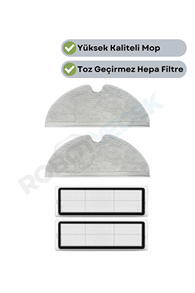 robotyedek Mop de rezervă compatibil Dreame F9 (RVS5-WH0) și filtru Hepa - 4 ...