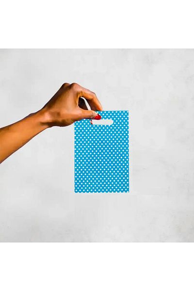 san Hand-Held Mother of Pearl Bag 17X25 cm 100 Pack Light Blue