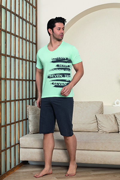 Ayans Pijama Χτενισμένο βαμβακερό (μονό ζέρσεϊ) Σετ πιτζάμες Capri