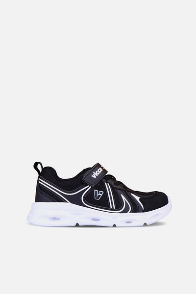 Vicco Vanny Lighted Unisex Preschool Black/White Sports Shoes