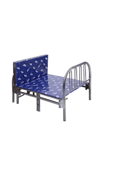 ROYAL ROSE Heavy Duty Adjustable Folding Single Bed with Steel Metal Bed Frame with Tool-Free Setup