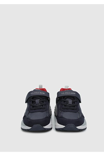 U.S. Polo Assn. Habe Navy Blue Leather Boy's Sneaker