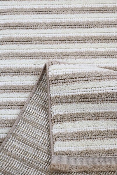 SoftNest Merinos Yumuşak Dokulu Toz Vermez Halı Salon Koridor Kesme Yolluk Dokuma Yıkanabilir Kilim 75478-70