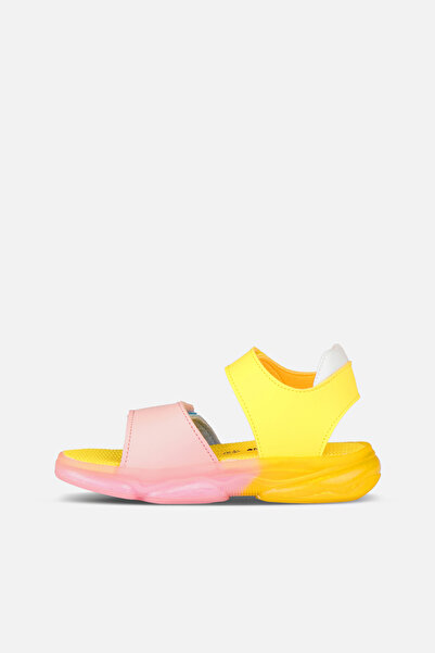 Vicco Laura Lighted Baby Girl Yellow/Powder Sandals