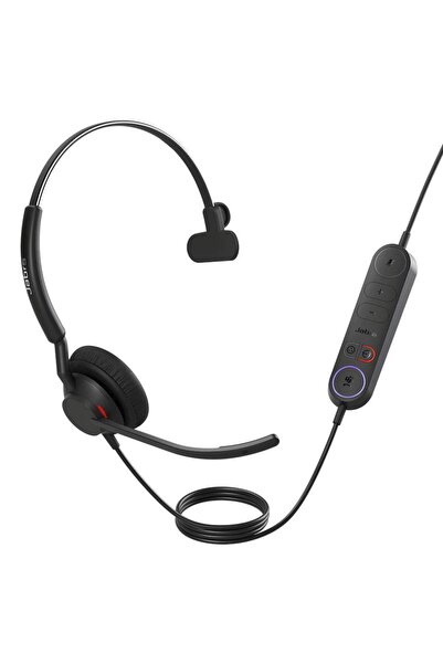 Jabra Casti mono cu controller Engage 40 MS, Jabra, USB-C (Negru)