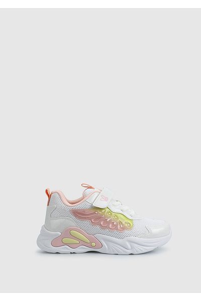 Kiddo White Girls Sneaker