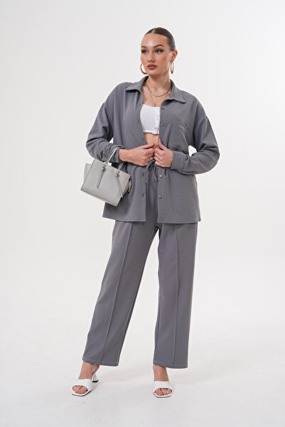 Miss Dünya Lissa Women's Long Sleeve Shirt Short Leg Bottom-Top Suit