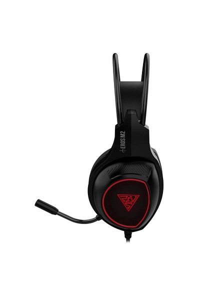 gamdias Casti Gaming Gamdias Eros M2, iluminare LED, USB, Microfon (Negru/Rosu)
