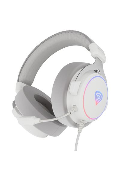 Genesis Casti Gaming Over-Ear Genesis Neon 764, USB-A 2.0, Surround Virtual 7.1, Iluminare RGB
