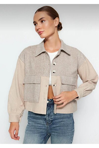 TESETTÜR AKBAŞ Çift Cepli Dokuma Ceket