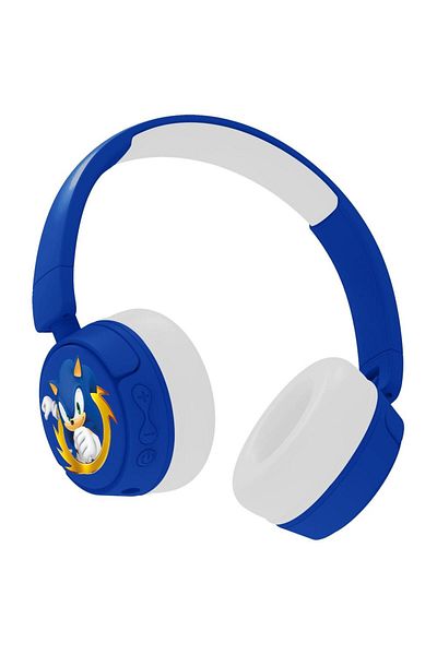 OTL Casti Gaming OTL Sonic The Hedgehog, Pentru copii, Cu fir si Bluetooth (Albastru/Gri)