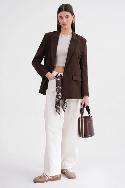 Mixray 4516 Blazer Blazer de damă maro