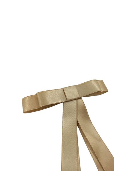 Çlk Accessories Premium Satin Ribbon Bow Automatic Buckle Bow Clasp Thin Bow Clasp