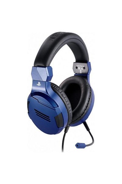 Bigben Casti Gaming Stereo BigBen Headset Licenta Sony Playstation, PC, Jack 3.5mm, Cablu 1.2m (Albastru)
