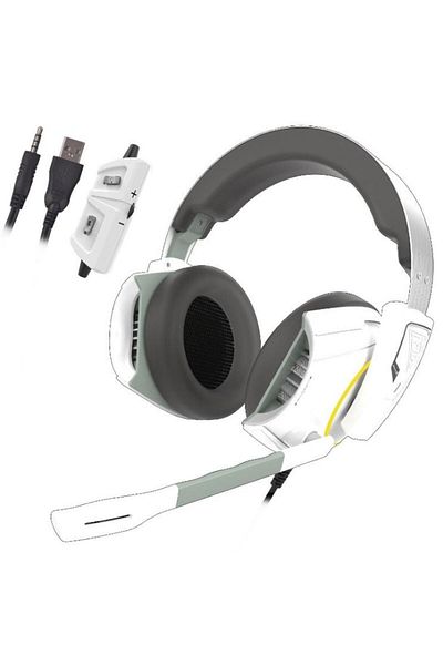 gamdias Gamdias Hephaestus E1 Gaming Headset (White/Silver)