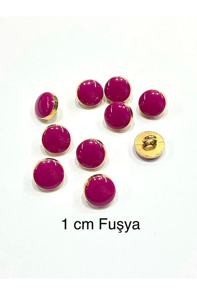 karantuhafiye Fuchsia 1 cm Metal Blouse Button