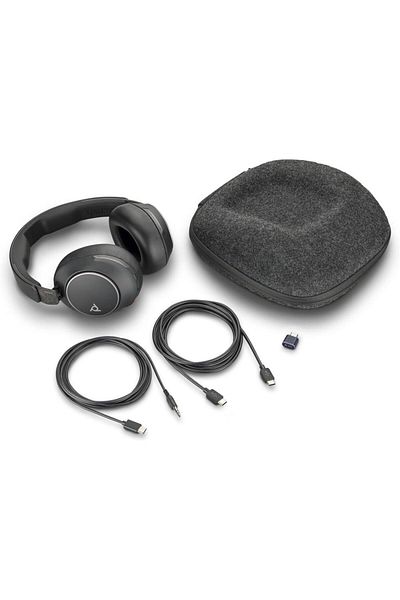 HP Casti call center Poly Voyager Surround 80 UC, Microfon, Bluetooth (Negru)