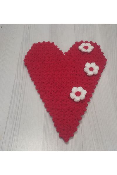 Kevser nur tuhafiye Hand Knitted Dowry Heart Model Lif
