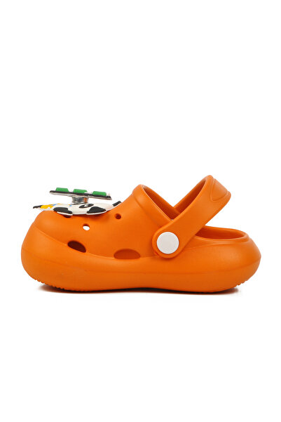 AYAKMOD Orange Sabo Slippers - Baby Sandals Yumurcak B