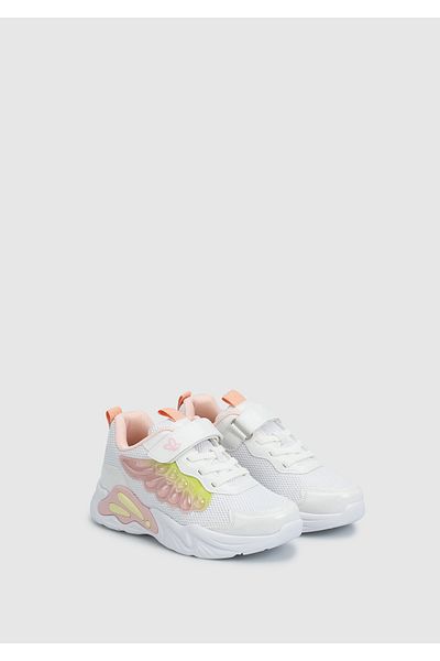 Kiddo White Girls Sneaker