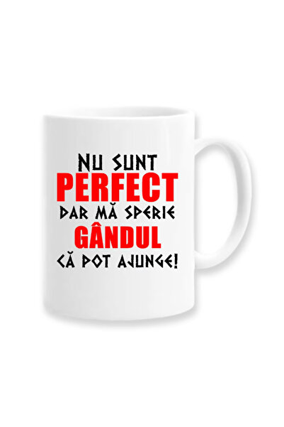 OEM Εξατομικευμένη Λευκή Κούπα "Δεν είμαι τέλεια αλλά φοβάμαι να πιστεύω ότι ...