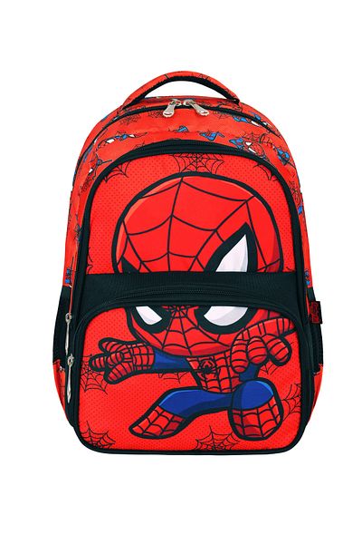 Kingston Hill Geantă pentru școală primară Spider imprimată digital - Set de 3 (geantă + nutriție termică + suport pentru stilouri)
