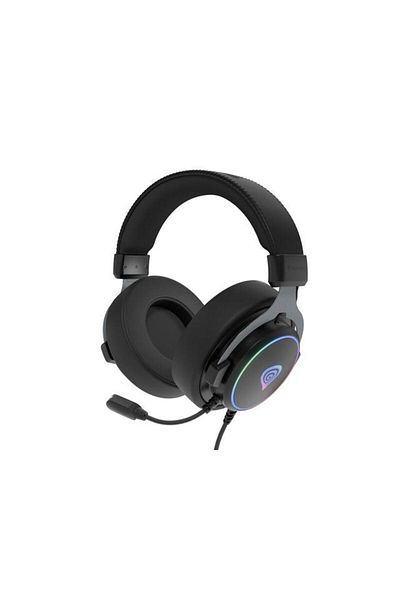 Genesis Casti Gaming Over-Ear Genesis Neon 764, USB-A 2.0, Surround Virtual 7.1, Iluminare RGB