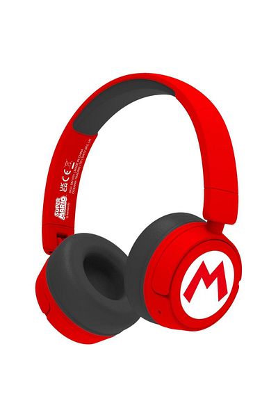 OTL OTL Super Mario Icon Logo Gaming Headset, For Kids, Wired and Bluetooth (Red/Black)