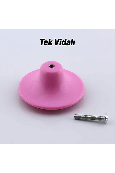 Badem10 Buton de mâner lat din plută, roz boem, 1 buc. Mobilier, sertar, dulap de bucătărie, mâner din plastic